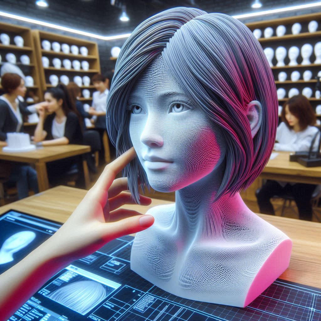 3D Printed Wigs for Everyday Fashion